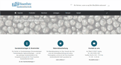 Desktop Screenshot of hafra-sandstrahltechnik.de